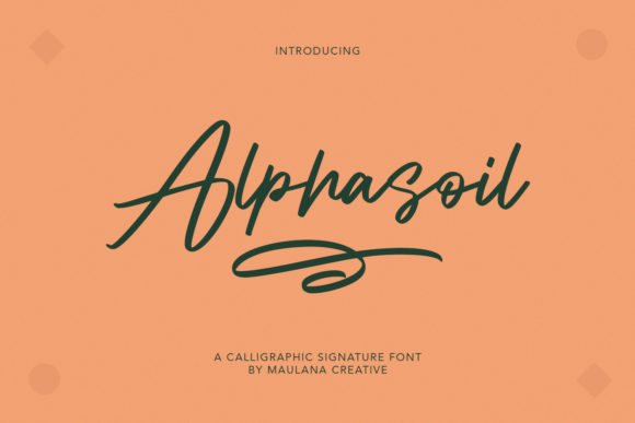 Alphasoil: A Luxurious Handwritten Font