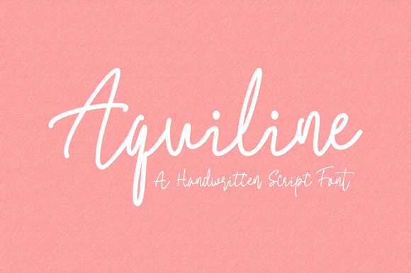 Aquiline: Elegant Script Font for Crafters