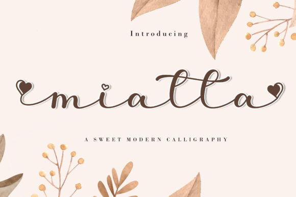 Discover Miatta: A Script Font for Creative Makers