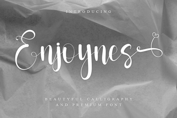 Enjoynes: A Delicate Calligraphy Font