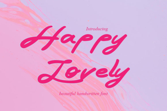 Happy Lovely Font for Business