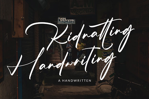Kidnatting: A Script Font for Creative Campaigns