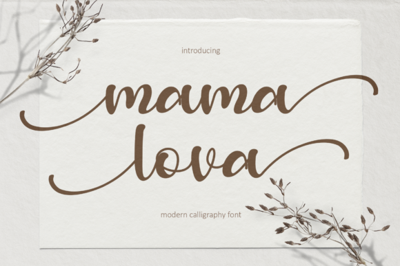 Mama Lova: A Delicate Script Font