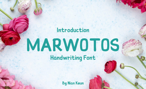Marwotos: Organic Handwritten Font