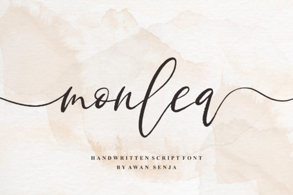 Monlea: A Delicate Handwritten Font