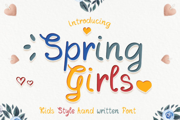 Spring Girls Font for Creative Projects